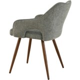 MID.YOU NASLANJAČ, les, kovina, tekstil siva | Shoptok.si