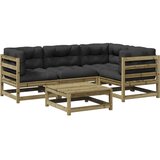 Maison Chic Seti vrtnega pohištva - Vrtna garnitura - Vrtni pohištvo set 5-delna z blazinami impreg. borovina, (21819972) | Shoptok.si