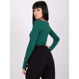RUE PARIS Blouse-RV-BZ-7439.18-dark green | Shoptok.si