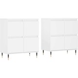  Komode bijele 2 kom od konstruiranog drva | shoptok.hr