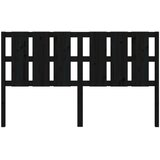  Uzglavlje za krevet crni 185,5 x 4 x 100 cm od masivne borovine | shoptok.hr