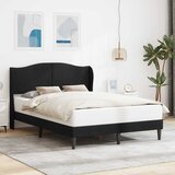  Krevetna konstrukcija s uzglavljem Crna 140 x 200 cm Baršun | shoptok.hr