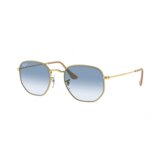 Ray Ban Unisex sunčane naočale Ray Ban RB 3548 SN Hexagonal M Blue (plave) | shoptok.hr