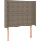  LED uzglavlje smeđesivo 93 x 16 x 118/128 cm od tkanine | shoptok.hr