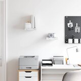  Polica na zidu Zidne 2 pcs Bijeli mramor 23 x 23,5 x 4 cm | Eponuda.ba