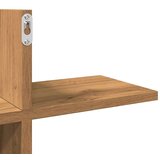 vidaXL Stenska polica artisian hrast 124,5x18x60,5 cm inženirski les | Shoptok.si
