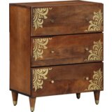 vidaXL stranski stolički 2 kosa Rjav 60x33.5x75 cm trd les mango | Shoptok.si