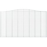  Lučne gabionske košare 4 kom 400x30x220/240cm pocinčano željezo | shoptok.hr