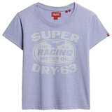 Superdry Majice s kratkimi rokavi T-shirt Archive Kiss imprimé Vijolična | Shoptok.si