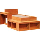  Posteljni okvir brez vzmetnice rjava 80x200 cm trdna borovina | Shoptok.si