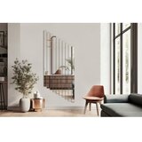 Hanah home ogledalo rectangular stripe 5x100 cm (10 pieces) silver
