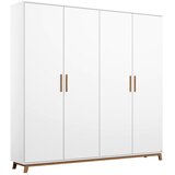 Modern Living Omara S Klasičnimi Vrati Carlsson, Bela, Barva Hrasta | Shoptok.si