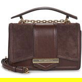 Karl Lagerfeld Torbe za čez ramo K/NOVA SHOULDERBAG SUEDE Kostanjeva Cene