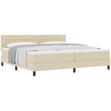  s opruga kutije s jastukom Krema 200 x 200 cm tkanina | shoptok.hr