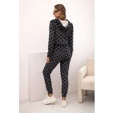 Kesi Women's velour set with print black | Shoptok.si
