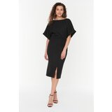 Trendyol Black Back Detailed Slit Dress Cene