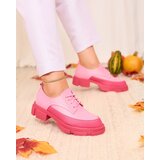 Resti Pink Women's Matte Half Shoes on a Solid Sole Trendy Chunky | shoptok.hr