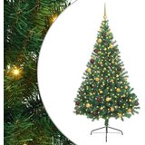  Umjetno predsvijetljeno božićno drvce Zelena 210 cm PVC | shoptok.hr