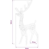  Akrilni ukrasni božićni sobovi 2 kom 120 cm plavi Slike