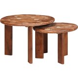  Stolovi za kavu na sklapanje 2 pcs Čvrsto reciklirano drvo | shoptok.hr