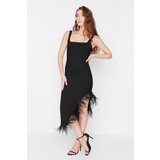 Trendyol Black Knitted Woven Dress Cene