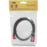 Delock hdmi kabel z mrežno povezavo kotni 1m 4K rdeč 82685 | Shoptok.si