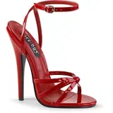 Pleaser Domina-108 Red Pat 46