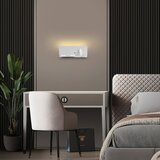  Immax 08286L-LED Zidno svetlo, podesivo, sa USB i bežičnim punjenjem, LED/3W/230V + LED/3W | Eponuda.com