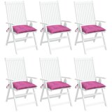  Jastuci za stolice 6 kom ružičasti 40 x 40 x 7 cm od tkanine | shoptok.hr