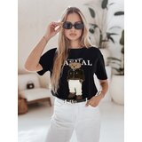 DStreet T-shirt damski oversize z haftem CLASSY TEDDY czarny | shoptok.hr
