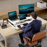 Vonhaus Nastavek za sedeče-stoječo mizo, bel | Shoptok.si