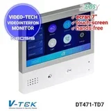 dvc DT471 7“ hands-free monitor za dvc dt interfonske sisteme, interna memorija poziva
