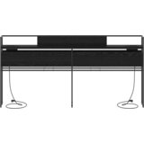  Skladišno uzglavlje Crni hrast 180 cm Konstruirano drvo | shoptok.hr