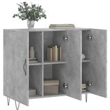  Komoda siva boja betona 90x34x80 cm od konstruiranog drva | shoptok.hr