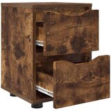  Nočna omarica Dimljeni oreh 30,5 x 30 x 43 cm Konstruiran les, (5000091639) | Shoptok.si