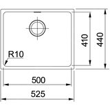 Franke 125.0363.788 Sirius SID 110-50 pomivalno korito iz umetnega kamna | Shoptok.si