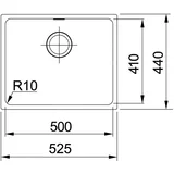 125.0363.788 Sirius SID 110-50 pomivalno korito iz umetnega kamna