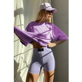 Madmext lilac Oversize Women's Basic T-Shirt Cene