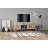 Hanah home Shape - Sapphire Oak Sapphire Oak TV Stand