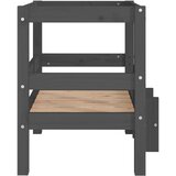  Krevet za pse sivi 55,5x53,5x60 cm od masivne borovine | shoptok.hr