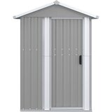  Vrtno spremište sivo 126 x 97,5 x 177 cm od pocinčanog čelika | shoptok.hr