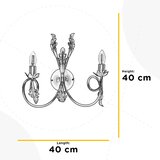 Lesnina XXXL STENSKA SVETILKA Gretel E14 | Shoptok.si