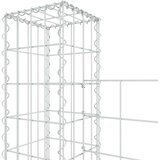 vidaXL Gabion košara U-oblike z 8 stebri železo 860x20x200 cm | Shoptok.si