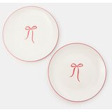 Sinsay Keramički tanjuri s božićnim motivom set od 2 | shoptok.hr