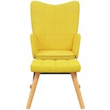  Gugalni stol s stolčkom gorčično rumeno blago, (20804256) | Shoptok.si
