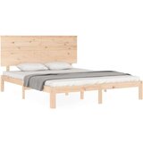  Posteljni okvir z vzglavjem trden les | Shoptok.si