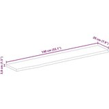 Stolna ploča sa živim rubom 140x20x3 8cm od masivnog drva manga | shoptok.hr