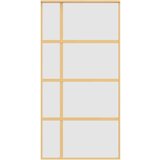  Klizna vrata zlatna 102 5x205 cm matirano staklo ESG i aluminij | shoptok.hr