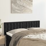  Uzglavlja crna 144x5x78/88 cm baršunasta | shoptok.hr