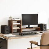  Stalak za monitor sa stolnim organizatorom boja hrasta drveni | shoptok.hr